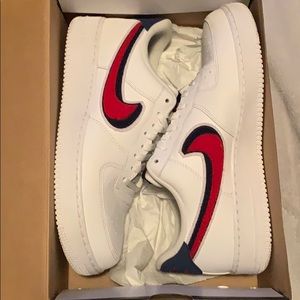 Nike Air Force 1 varsity (white,blue,red)